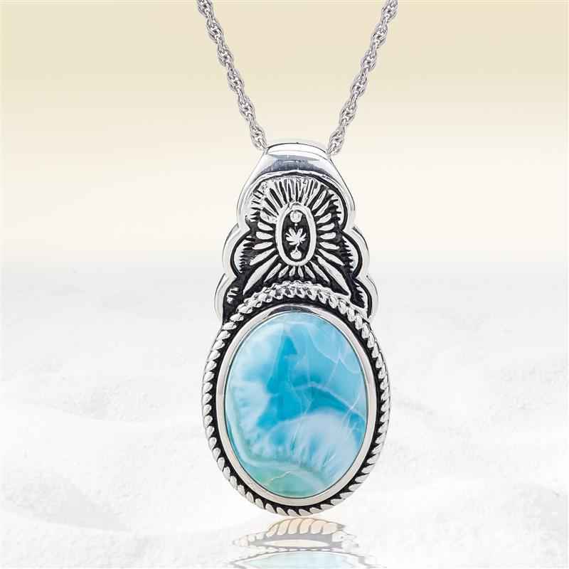 Larimar Rarity Pendant & Chain